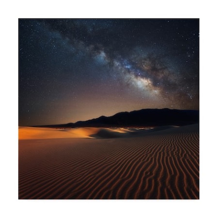 Darren White Photography 'Milky Way Over Mesquite Dunes' Canvas Art,35x35